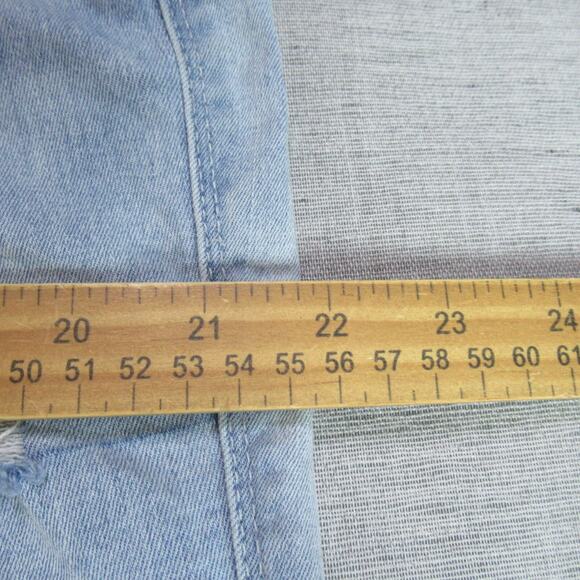 Soundstyle Jeans Womens Size 16 Blue Denim Distressed Straight Leg Grunge Punk - Picture 8 of 12